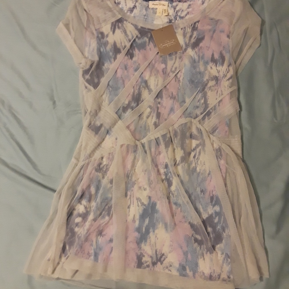 Meadow Rue tulle blouse